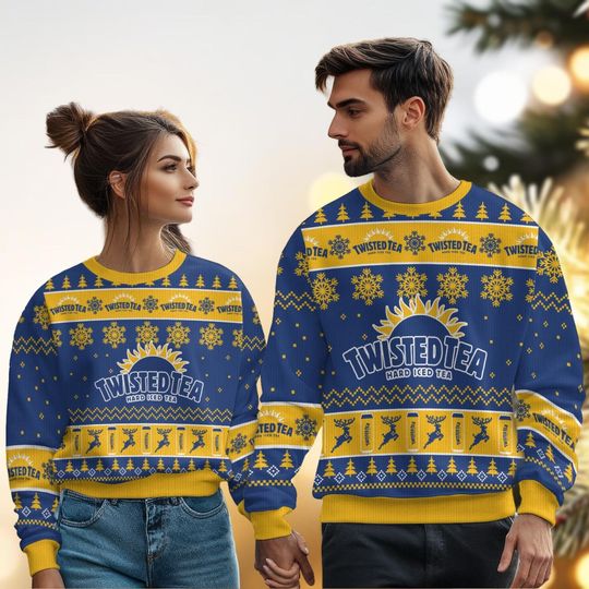 Christmas Twisted Tea Hard Iced Tea Ugly Sweater, Twisted Tea Holiday Sweater, Xmas Sweater, Sweater For Men Women, Drinking Lover Gift