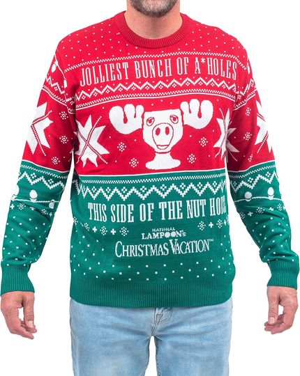 Discover RIPP JUNC Christmas Vacation Jolliest Bunch of A*Holes Red and Green Ugly Christmas Sweater