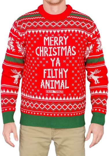 Discover Merry Christmas Filthy Animal Kevin Festive Holiday Ugly Chritmas Sweater