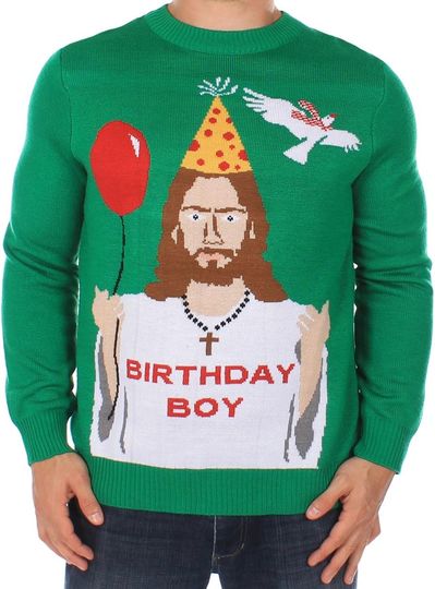 Tipsy Elves Men's Ugly Christmas Sweaters - Funny Christmas Sweaters for Men - Fun Winter Pullovers