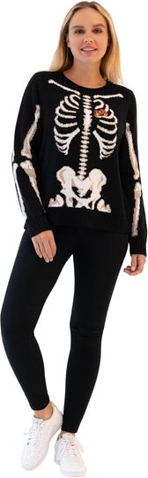 Blizzard Bay Women's Halloween Crew Neck, Long Sleeve, Sweater