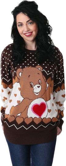 Discover Tenderheart Bear Adult Care Bears Ugly Christmas Sweater