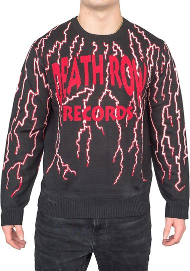 RIPP JUNC Death Row Records Lightning Ugly Christmas Sweater