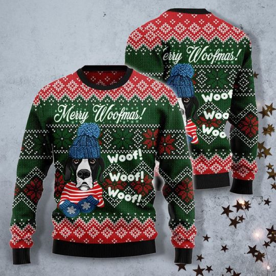 Discover Great Dane Dog Christmas Ugly Sweater, Dog Christmas Shirt, Women Dog Xmas Sweater, Holiday Party Gift, Xmas 3D All Over Print Shirt