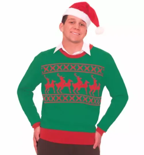 Discover Naughty Reindeer sx Ugly Christmas Sweater Tacky XMAS Holiday Sweatshirt