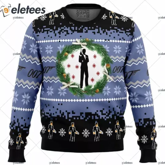 Discover 007 James Bond Ugly Christmas Sweater