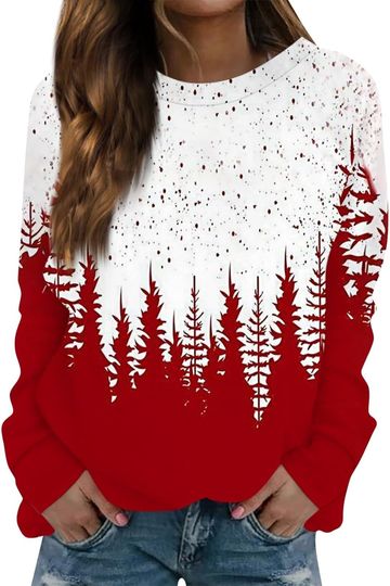 Discover Ugly Sweater Christmas Women Funny,Christmas Sweater For Women 2024 Xmas Long Sleeve Sweatshirt Graphic Festival Pullover