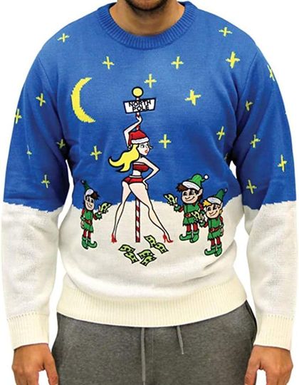 Discover Costume Agent Ugly Christmas Stripper Pole Adult Sweater