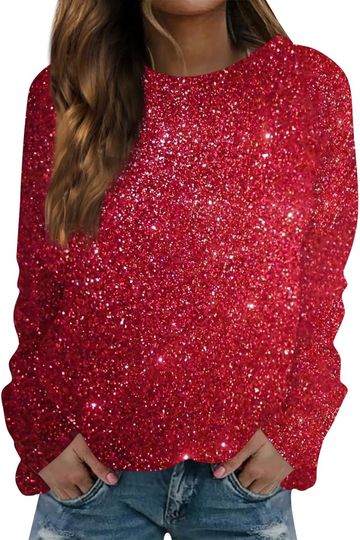 Discover Ugly Sweater Women Funny,Christmas Sweater For Women 2024 Xmas Long Sleeve Sweatshirt Funny Graphic Festival Warm Pullover