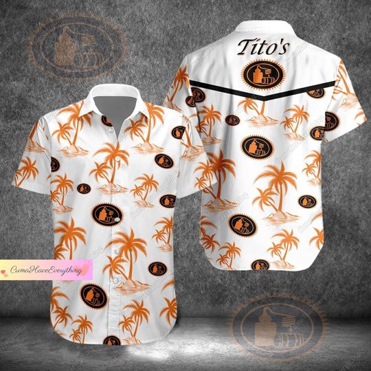 Discover Tito's Button Shirt, Tito's Handmade Vodka Shirt, Titos Aloha Shirt, Tito Hawaiian Shirt, Tito Vodka Tropical Shirt, Tito Beach Shirt
