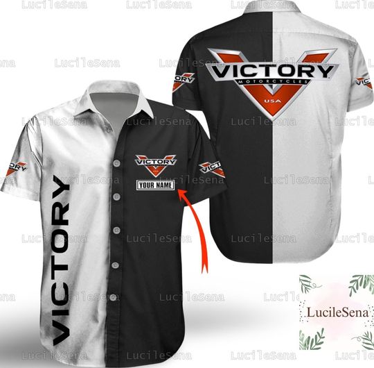 Discover Victory Motorcycle Button Shirt, Victory Racing Shirt, Button Shirt Men, Motocross Shirt Men, Custom Motorcycle Shirts, Victory Shirts