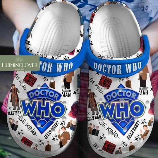 Halloween Doctor Who Clogs, Dr Who Summer Sandals, Doctor Who Slippers, Doctor Who Tardis Shoes, Movie Summer Shoes, Doctor Who Merch