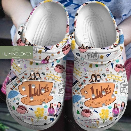 Halloween Luke's Gilmore Girl Clogs, Star Hollow Shoes, Fall Sandals, Dragonfly Merch, Gilmore Girl Slippers, Vintage TV Show Gift