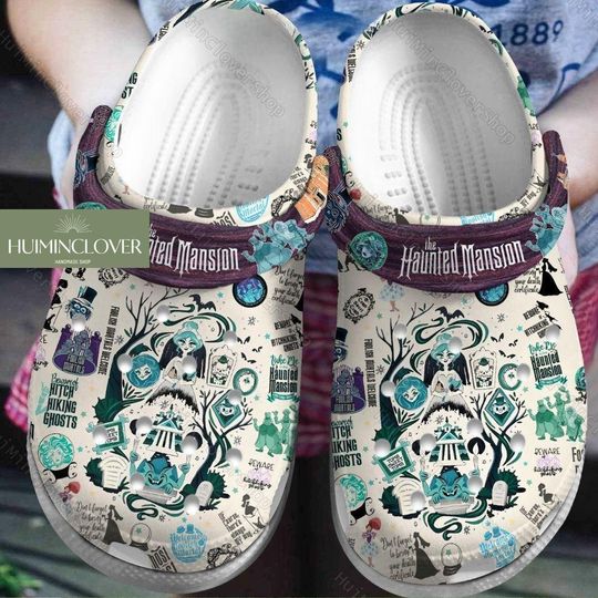 Halloween The Haunted Mansion Clogs, Stretching Room Shoes, Horror Movie Slippers, Disneyland Halloween Gift, Vintage Movie Merch