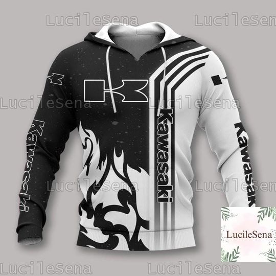 Discover Halloween Kawasaki Racing Hoodie, Kawasaki Men Shirt, Racing Streetwear, Husband Gift, Motorcycle Dad Shirt, Kawasaki Motorcycle