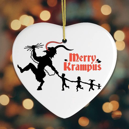 Discover Merry Krampus Folklore Christmas Ornament