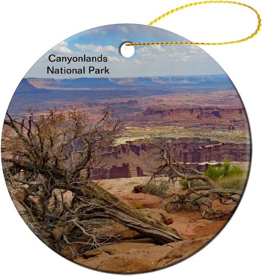 Canyonlands National Park Ornaments Ceramic Ornaments Christmas Wedding Shower Gift Wedding Anniversary Decoration 3 inch Holiday Circle Ornament