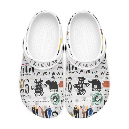 Discover Friends Show Print Fashion Slides Ross Chandler Joey Monica Rachel Phoebe Sandals Clog Style Comfortable Shoes Smelly Cat Central Perk