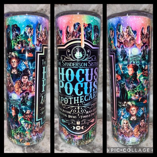Discover Hocus Pocus Inspired 20oz Tumbler | Gift | Halloween | Horror Characters | Sanderson | Sisters | Spell on you | Binx