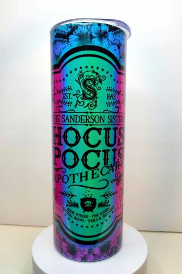 Discover Hocus Pocus Tumbler, Hocus Pocus, it's just a bunch of, Witch Tumbler, Travel Mug, best Halloween movie, best, Sanderson Sisters