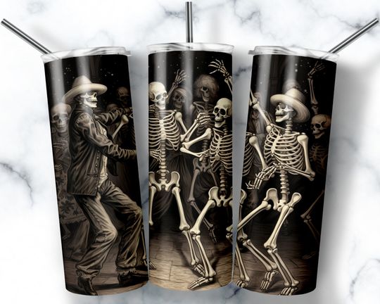 Discover Halloween Tumbler Wrap, Funny Skeleton Tumbler , Halloween Tumbler Design Halloween Tumblers  , Spooky Tumbler Wrap 20oz Skinny Tumbler