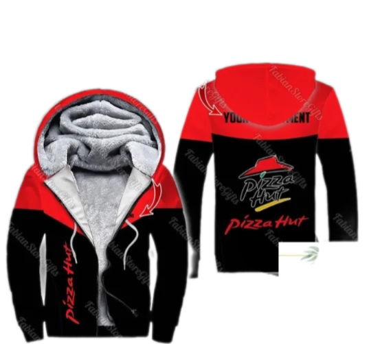 Discover Halloween Pizza Hut Hoodie, Pizza Hut Fleece Hoodie, Hoodie Unisex, Winter Fleece Hoodie, Hoodie For Men, Custom Name Pizza Hut Hoodie