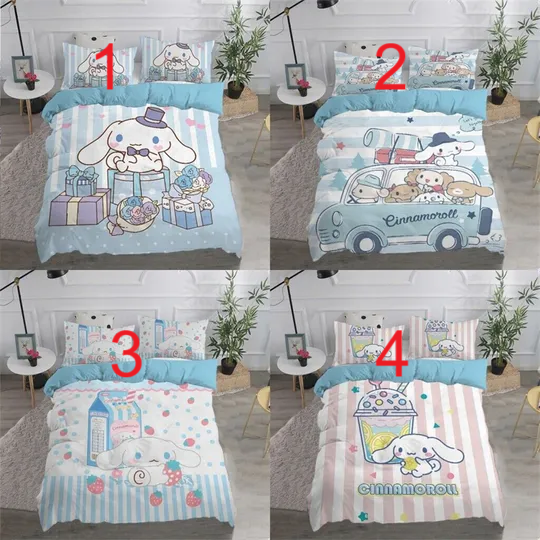 Cinnamoroll Bedding Set, Home Decor, Child Gift for Soft Comfortable Bedding Bedroom