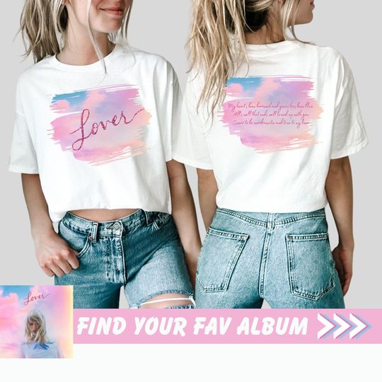 Discover Lover Album Tee | Taylor Shirt | Eras Tour Outfit | taylor version Merch | Lover Shirt | Taylor Lover | Taylor Merch | Lover