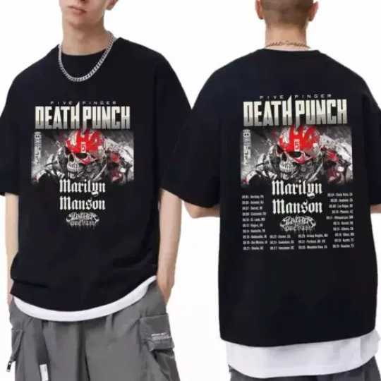 Five Finger Death Punch 2024 Tour Shirt Five Finger Death Punch Band Shirt