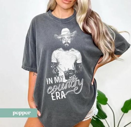 Cowboy Post Shirt - Country Shirt, Post Malone Shirt, Western Graphic Tee, Concert Shirt, Festival Shirt, Had Some Help Shirt, Posty Tee