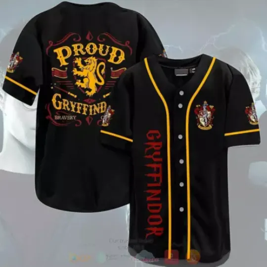Harry Potter Gryffindor House Baseball Jersey