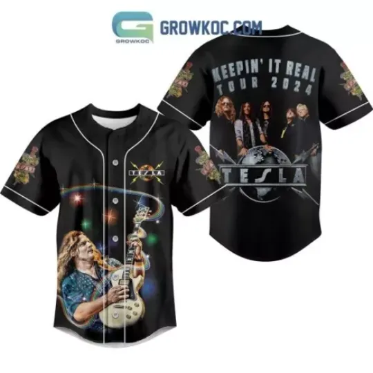 Tesla Band Keeping It Real 2024 Baseball Jersey