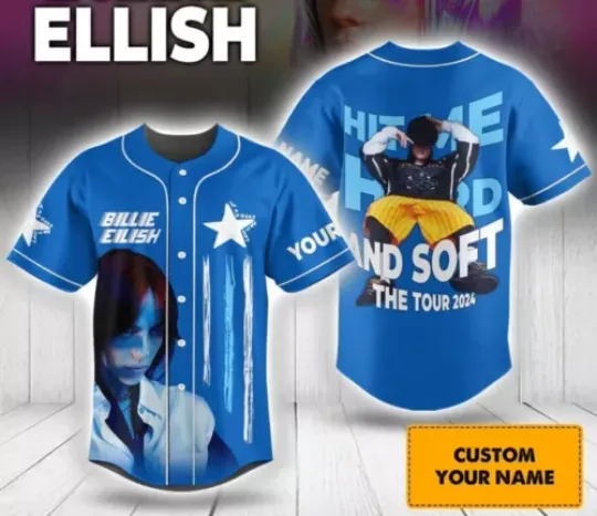 Billie Eilish Hit Me Hard And Soft The Tour 2024 Personalized Baseball Jersey