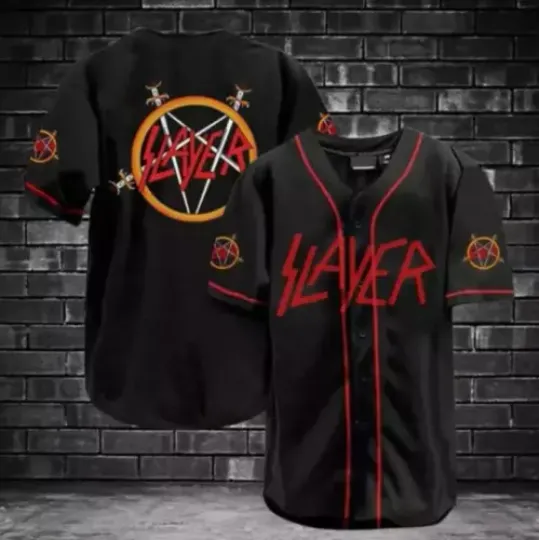 Discover Slayer Band Printed Baseball Jersey Shirt