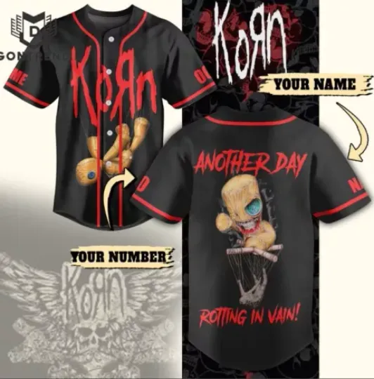 Korn Another Day Rotting In Vain Baseball Jersey
