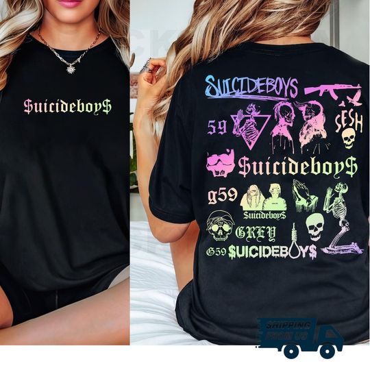 Discover Grey Day Tour 2024 Suicideboys Shirt, Suicideboy G59 Tee, City Morgue T-Shirt, Grey Day Tour Merch, Suicideboy Fan Gifts, Gift For Him