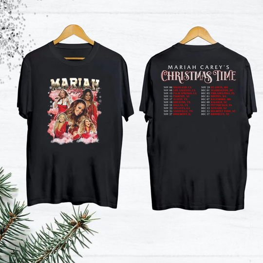 Mariah Carey Christmas Time Tour 2024 Shirt, Mariah Carey Merry Christmas, Mariah Carey Fan Gift, Mariah Carey Merch, Mariah Carey Xmas Tee