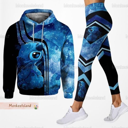 Discover Stitch Hoodie Legging, Disney Stitch Hoodie, Funny Stitch Workout Legging, Lilo And Stitch 3D Hoodie, Stitch Lover Gift, Gift For Women