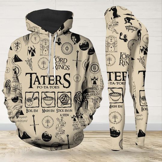 Discover Lord Of The Rings Hoodie/Legging, LOTR Taters Potatoes Hoodie, Movie Enthusiast Leggings, Lord Of The Rings Merch, Lotr Leggings
