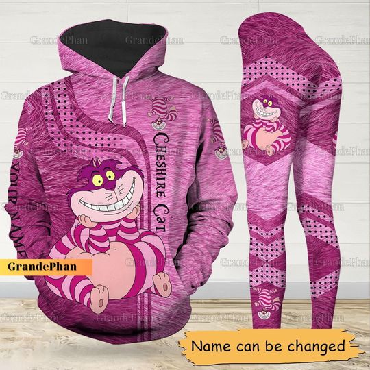 Disney Cheshire Cat Hoodie, Alice In Wonderland Hoodie, Disney Cat Leggings, Gift For Her, Cat Women T-Shirt