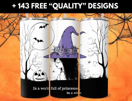 Discover Feeling Witchy Halloween Tumbler Wrap, Witchy Vibes Tumbler  , Halloween Tumbler Wrap, 20oz Skinny Sublimation Tumbler Design