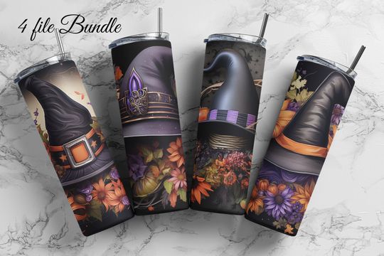 Discover Halloween Tumbler Wrap, Spooky Vibes Tumbler  , Halloween Tumbler Design, Halloween Tumblers  , Spooky Tumbler Wrap, 20oz Skinny Tumbler