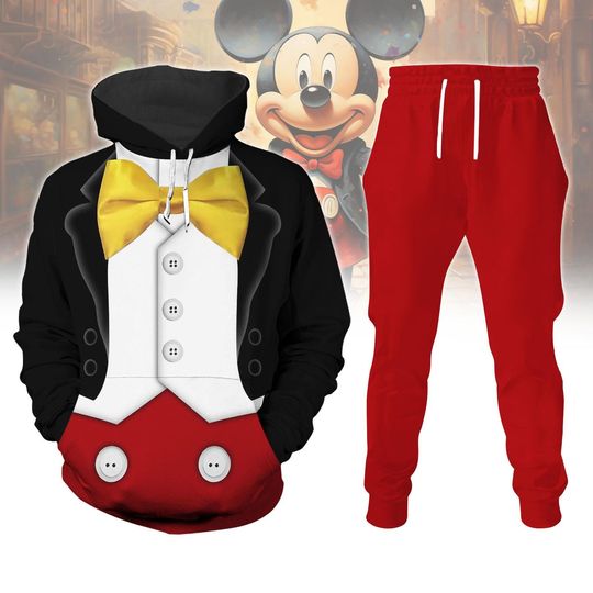 Discover Mickey Mouse Tuxedo Costume Cosplay Hoodie Jogger, Mickeys Not So Scary Tshirt, Disney Trick Or Treat Tee, Disneyland Halloween Shirt
