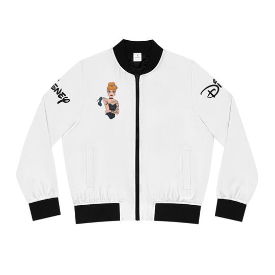 Gothic Cinde Women's Bomber Jacket, Disney lover, Disney gift, Gift for her, unique gifts, Birthday gift.