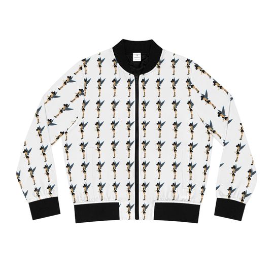 Tink Women's Bomber Jacket, Disney Tink, Disney lovers gift, Tink lover, Gift for her, Rebel Tink, Unique gifts