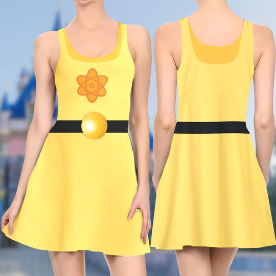 The Stand Out 3D Cosplay Costume Skater Dress, A Goofy Dress, Stand Out Song Mom Daughter Dress, A Goofy Movie Song Dress