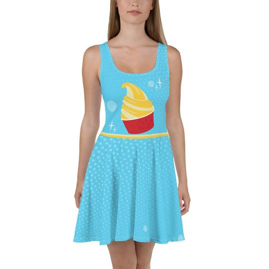 Discover Pineapple Ice Cream Skater Dress
