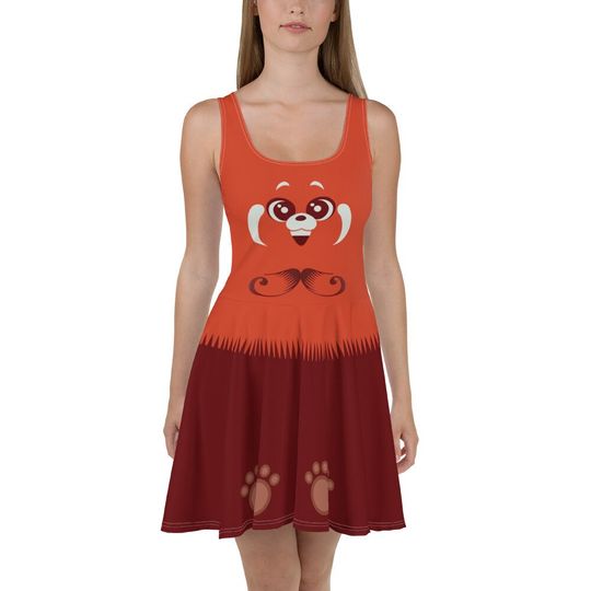 Discover Red Panda Skater Dress