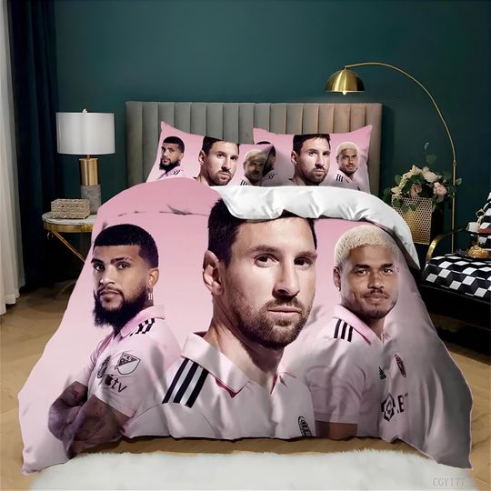 Discover Lionel Messi Duvet Cover, Lionel Messi Fan Bedding Set,Soccer Duvet Cover Set, Create Your Own Bedding, Custom Duvet Cover