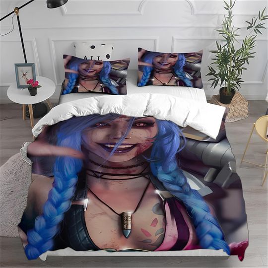 Discover Arcane Duvet Cover, League of Legends Bedding Set, Digital Printed Duvet Cover Set, Create Your Own Bedding, Custom Duvet Cover